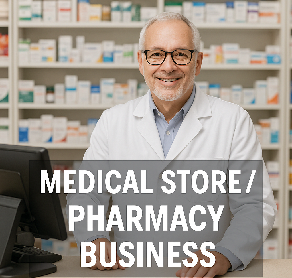 MEDICAL STORE OR PHARMACY BUSINESS